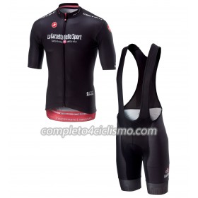 Maglia Nera + Pantaloncino con bretelle 2018 Giro d'Italia
